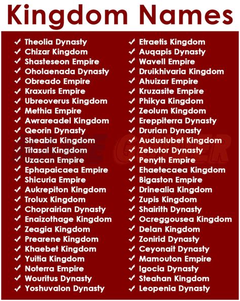 cool medieval names for kingdoms.